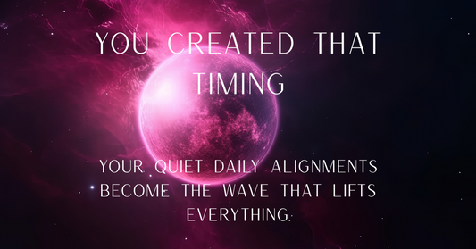 You Created That Timing